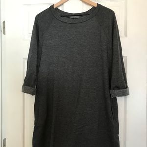 Grey Fleece Dress with Pockets!